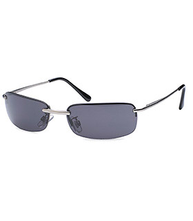 Rechteck-Sonnenbrille mit Flexbügeln in 3 Farben, sortiert