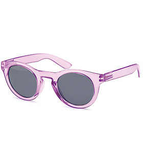 Transparente Wayfarer Sonnenbrille mit Federscharnieren in versch. Farben
