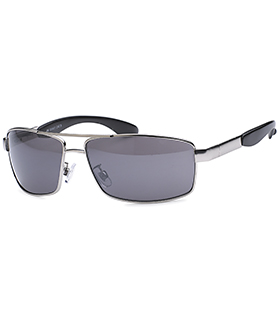 sportlich-elegante Sonnenbrille mit polarisierenden Gläsern, sortiert in 2 Farben