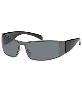 Sonnenbrille schwarz-smoke mit Polycarbonatgläsern