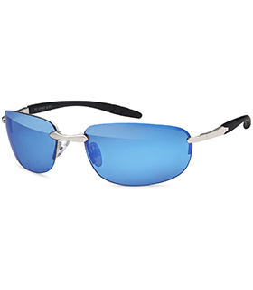 Mirrored sunglasses with flex temple