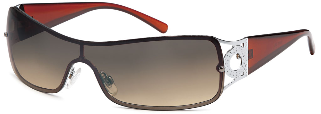 Sonnenbrille Monoscheibe mit Schmuckscharnier, 3 Farben