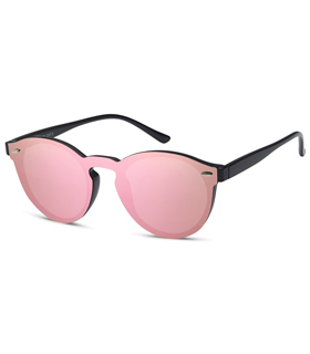 Sonnenbrille mit Flachglas Monoscheibe in rosa