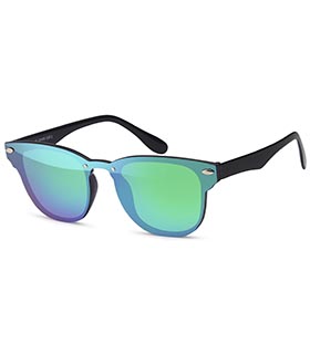 Sonnenbrille mit Monoscheibe, Flachglas, verspiegelt und mit Farbverlauf
