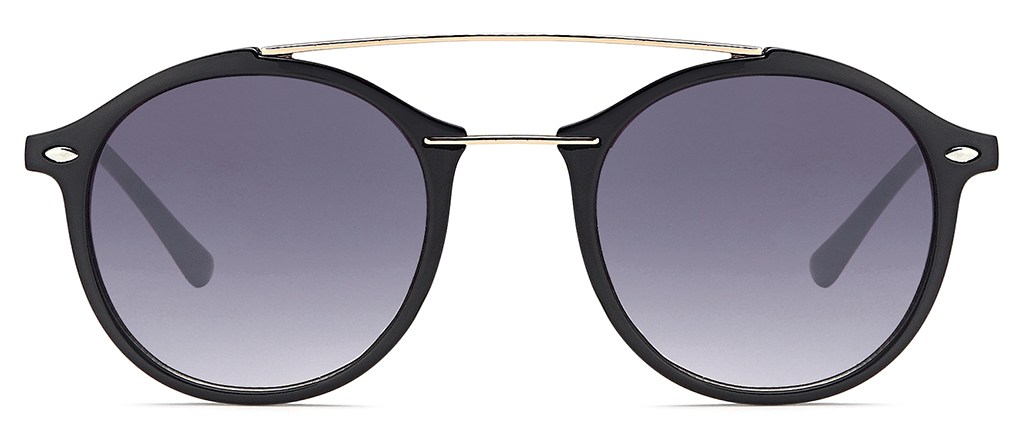 Sonnenbrille mit Doppelsteg, sortiert in 3 Farben, mit Farbverlauf