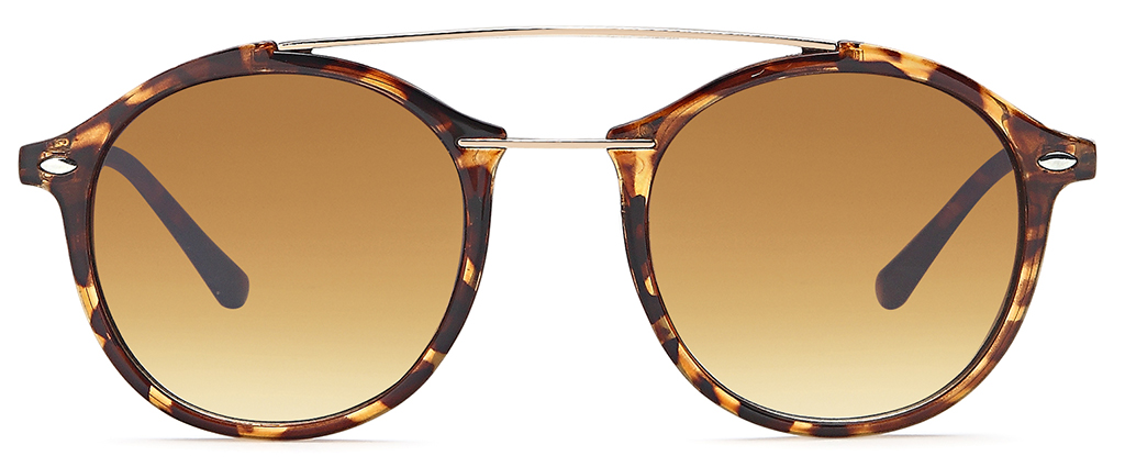Sonnenbrille mit Doppelsteg, sortiert in 3 Farben, mit Farbverlauf
