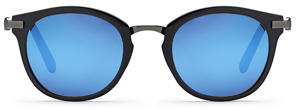 Sonnenbrille mit Farbverlauf in angesagter Rundform, sortiert in 4 Farben