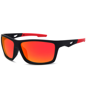 Fahrradbrille, Sportbrille mit verspiegelten Gläsern