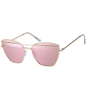 trendige Sonnenbrille, Flachglas in Schmetterlingsform mit Doppelsteg