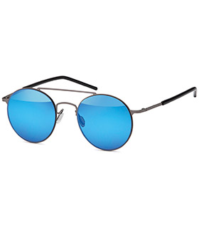 Sonnenbrille aus Edelstahl, Flachglas in 4 Farben sortiert