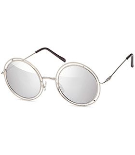 Sonnenbrille Doppelrahmen mit Flachglas verspiegelt, sortiert in 4 Farben