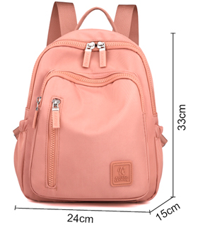 Backpack for women in peach pink