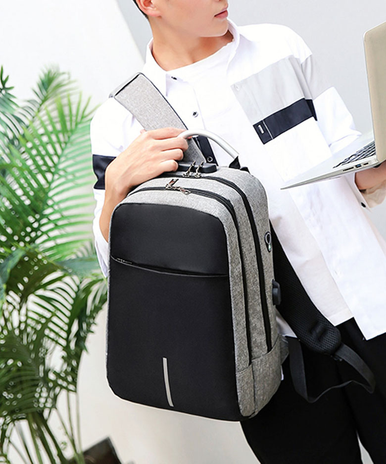 Business Rucksack mit USB Ladeanschluss für Laptop Backpack with USB port