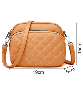 Handtasche aus Polyurethanfür Damen in hellcamel
