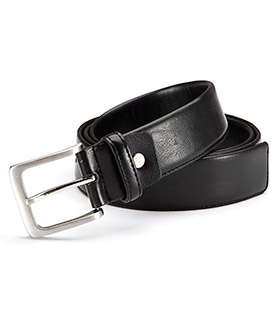 Schichtleder-Gürtel, schwarz
