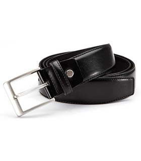 Schichtleder-Gürtel, schwarz
