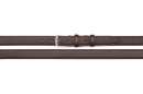 Gürtel aus PU mit Leder, braun