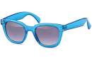 Transparente Wayfarer Sonnenbrille mit breiten Bügeln u. in versch. Farben