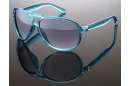Transparente Pilotenbrille mit doppeltem Nasensteg u. in versch. Farben