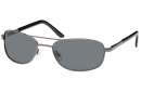 Sportlich-elegante Metall-Sonnenbrille in 2 versch. Farben mit polarisierten  Gläsern-smoke