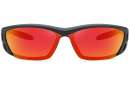 Kunststoff-Sportbrille in 4 versch. Farben mit smoke oder verspiegelten Gläsern