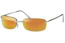 Rechteck-Sonnenbrille mit Flexbügeln in 2 Farben, sortiert