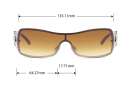 Sonnenbrille Monoscheibe mit Schmuckscharnier