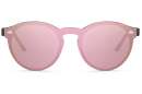 Sonnenbrille mit Flachglas Monoscheibe in rosa