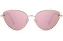 Cat Eye Brille mit Flachgläsern in vier Farben sortiert