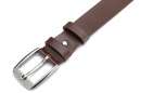 real leather belt, brown