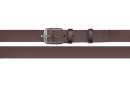 real leather belt, brown