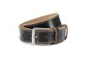 real leather belt, black