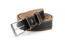 real leather belt, black