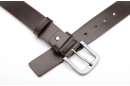 real leather belt, brown
