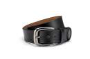 real leather belt, black