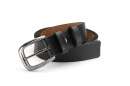 real leather belt, black