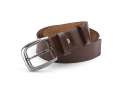 real leather belt, brown