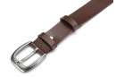 real leather belt, brown