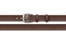 real leather belt, brown