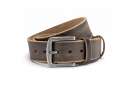 real leather belt, brown