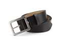 real leather belt, black