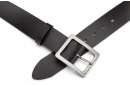 real leather belt, black