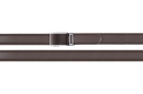 real leather belt, brown