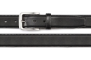 Schichtleder-Gürtel, schwarz