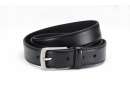 real leather belt, black