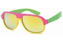 Pilotenbrille aus Edelstahl für Kinder, verspiegelt in 3 Farben