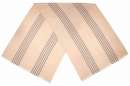 scarf, oversize with lines in orange and grey