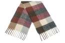Scarf, winter with big checkers